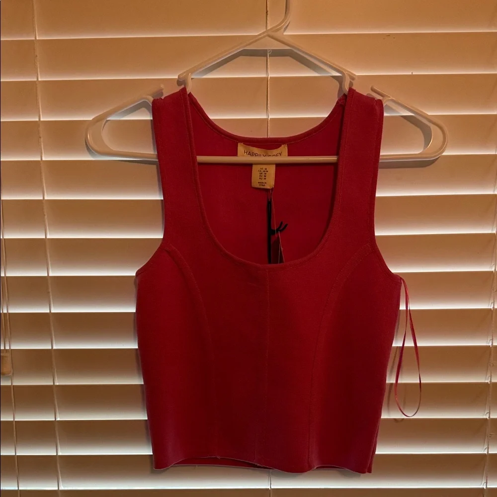 Yoga Vibrant Pink Crop Top - Picture 1 of 2